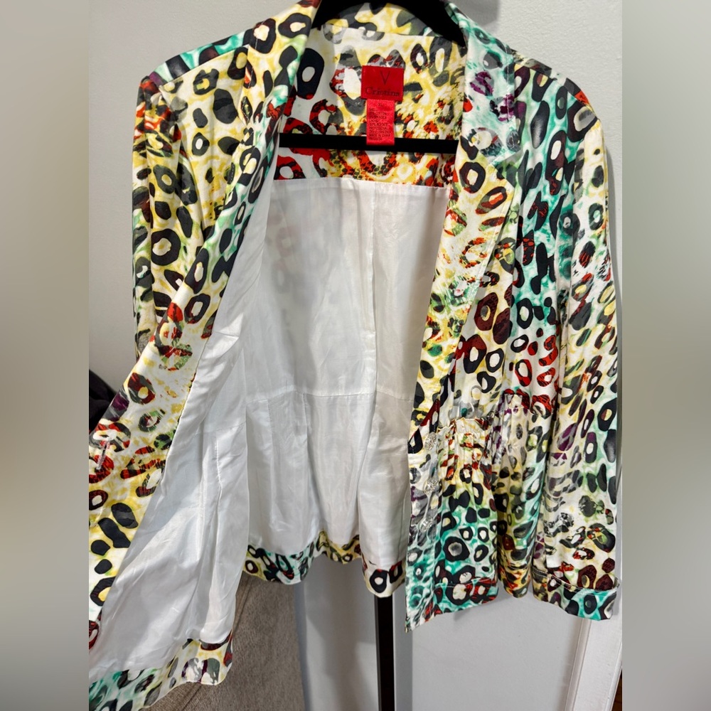 V Cristina Womens Blazer Multi Color - Picture 9 of 9